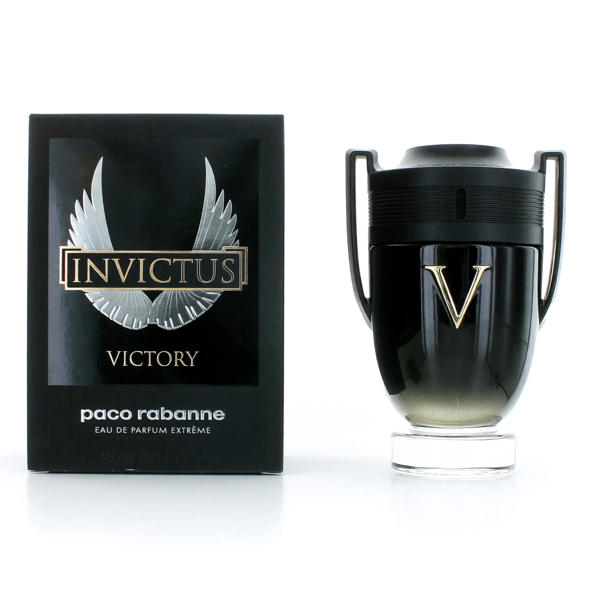 Invictus Victory by Paco Rabanne Men's 3.4 oz EDP Extreme Spray - High Concentration Fragrance with Powder, Vanilla, Amber Spice, Lemon Peppercorn, Lavender, Warm, Sweet Appeal Notes