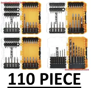DEWALT TOUGH GRIP Screwdriver Bit Set 110 -Piece