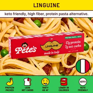 Pete’s Protein Pasta Linguine – Protein-Packed, Less Carbs, Made in Italy