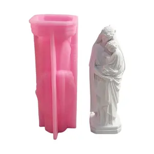 Silicone Candle Holder Mold for Couples’ Romance Gifts and Crafting Supplies