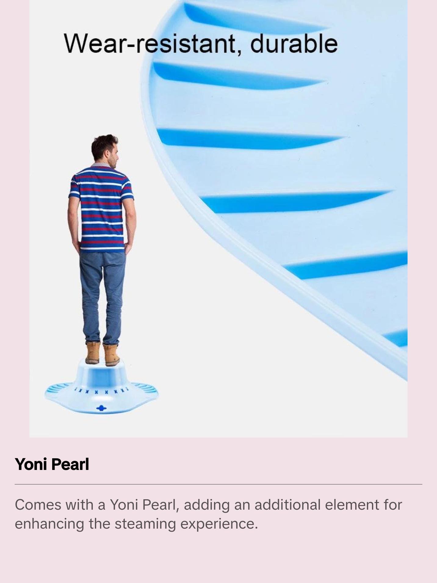 Yoni steam Seat with Hand Flusher-yoni Pearl-Vaginal Relaxation-Yoni Steaming-Seat Over Toilet-Soaking Sitz Bath Basin-Combo Pack