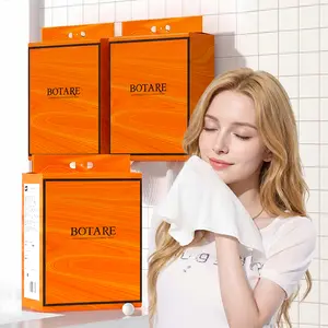 BOTARE Face Towels 3-Pack - 216 Sheets Per Pack (648 Total), Hanging Design, Thickened Disposable Cleansing Wipes, Fluorescent-Free for Sensitive Skin (Includes Free Mop)
