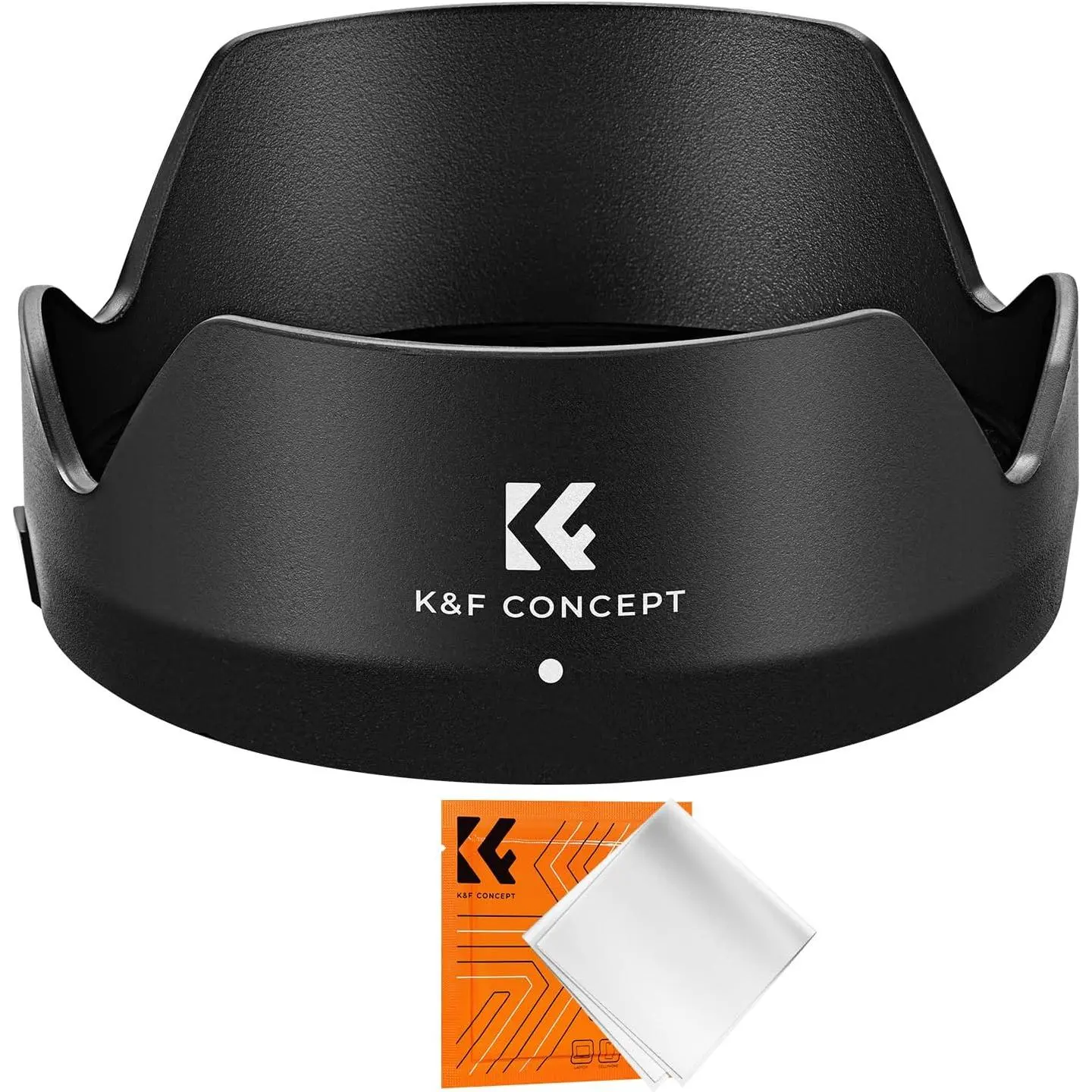 【DealsForYouDays】K&F CONCEPT Reversible Snap-On Lens Hood - Canon EF 50mm f/1.8 STM Replacement for ES-68 II, 49mm Filter & Lens Cap Compatible Camera Accessory