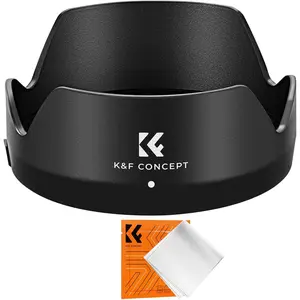 K&F CONCEPT Reversible Snap-On Lens Hood - Canon EF 50mm f/1.8 STM Replacement for ES-68 II, 49mm Filter & Lens Cap Compatible Camera Accessory
