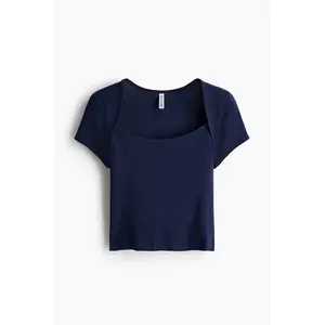 H&M Scoop-neck cotton top