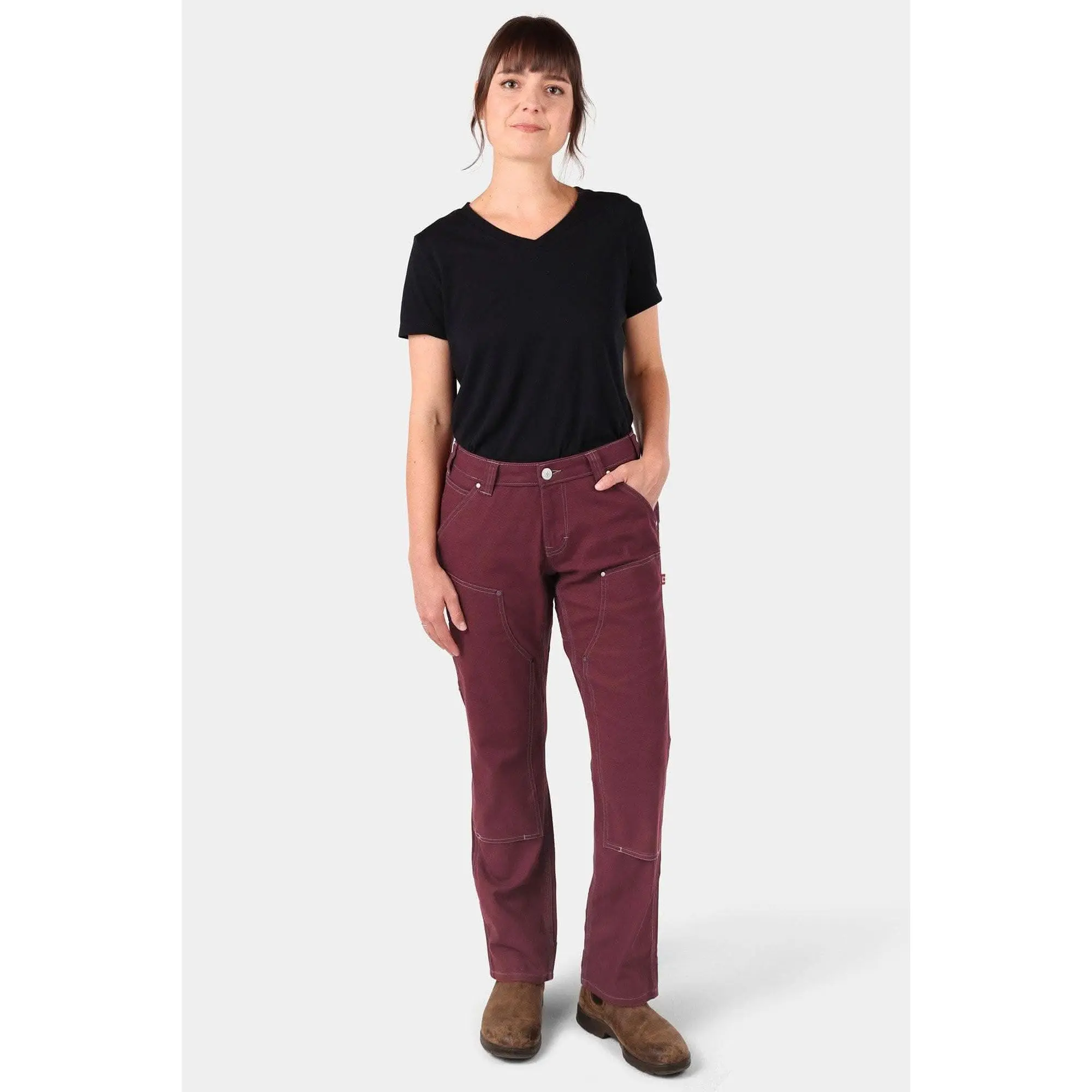 Anna Taskpant in Elderberry Canvas
