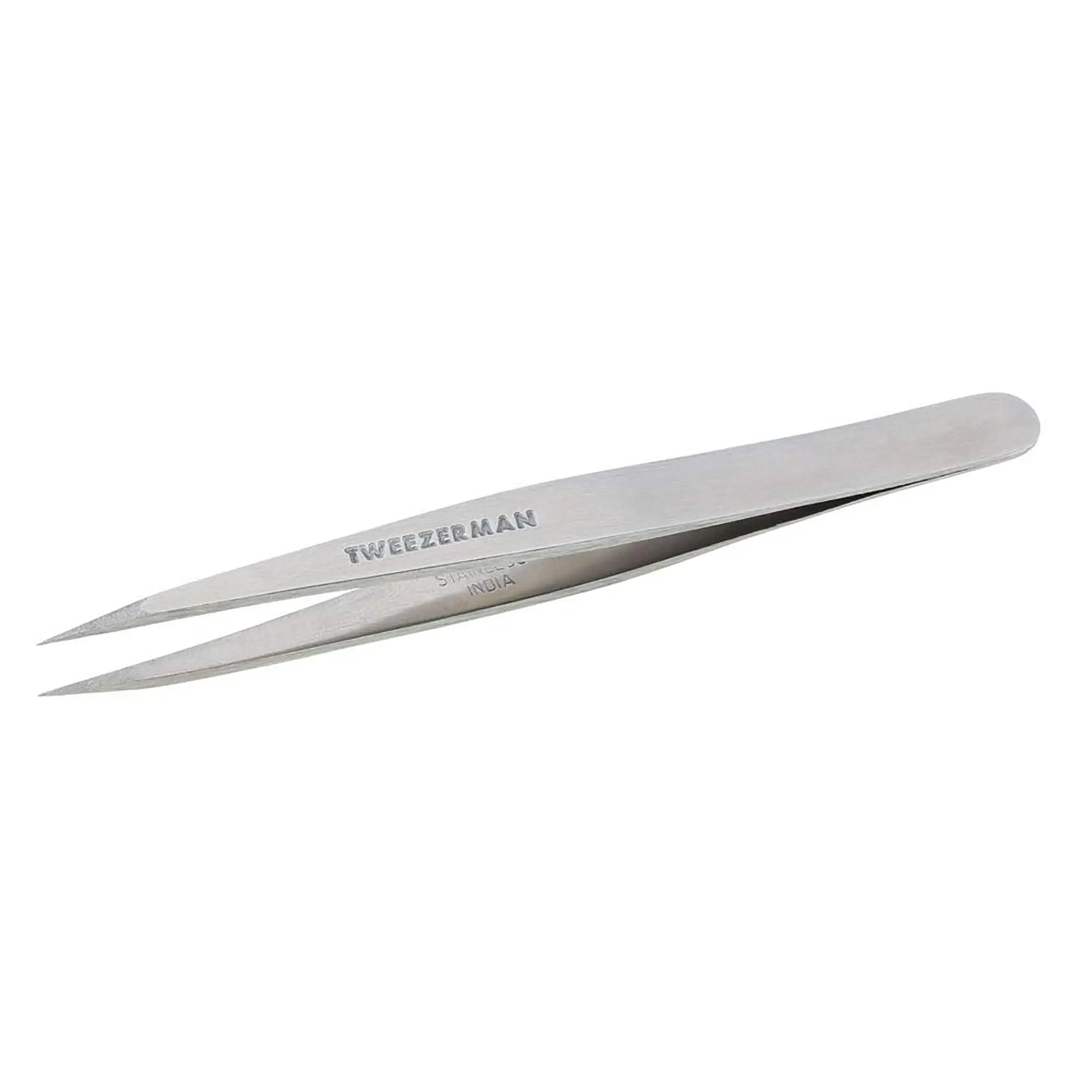 Tweezerman Classic Pointed Tweezers #1240-R - Fine Tip Ingrown Hair Removal Tweezers That Grabs Tiny Hairs, Fine Tip Grabs Tiny Hairs