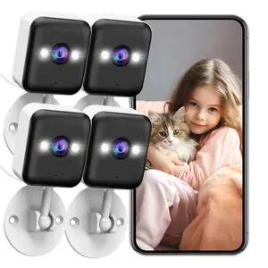 【JOOAN MINI 1080P FHD WiFi Security Camera】Waterproof For Indoor And Outdoor Use, Bluetooth/2.4G WiFi Dual Connectivity, Usable Without Network, Color Night Vision With Spotlight, Two-Way Intercom, Motion Detection, Quick Setup, One-Year Warranty