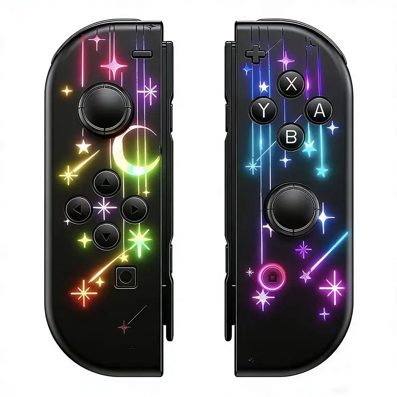 Wireless Controller Compatible with Switch Lite Oled, Wireless Gaming Controller, Dual Vibration Function Replacement Gamepad Joypad, Cool Wake-Up Switch Accessory, Replacement Controllers, Game Console Accessories