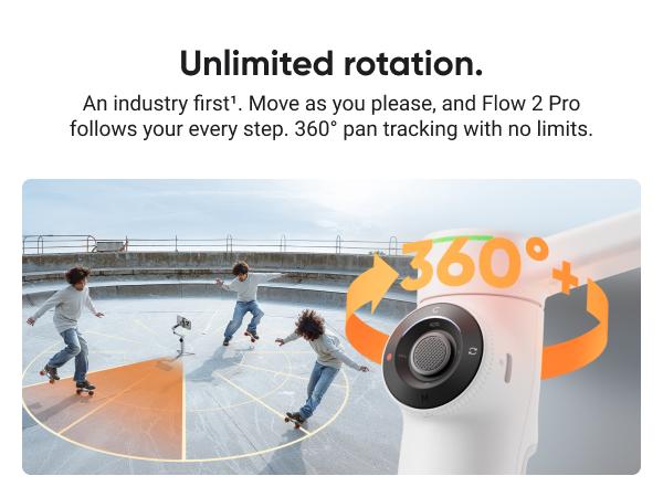 Insta360 Flow 2 AI Tracker Bundle - Foldable Phone Gimbal, AI Tracking with Any App, Multi-Person Tracking, Built-in Tripod/Selfie Stick, Remote Control, iPhone/Android Stabilizer, Travel & Vlog