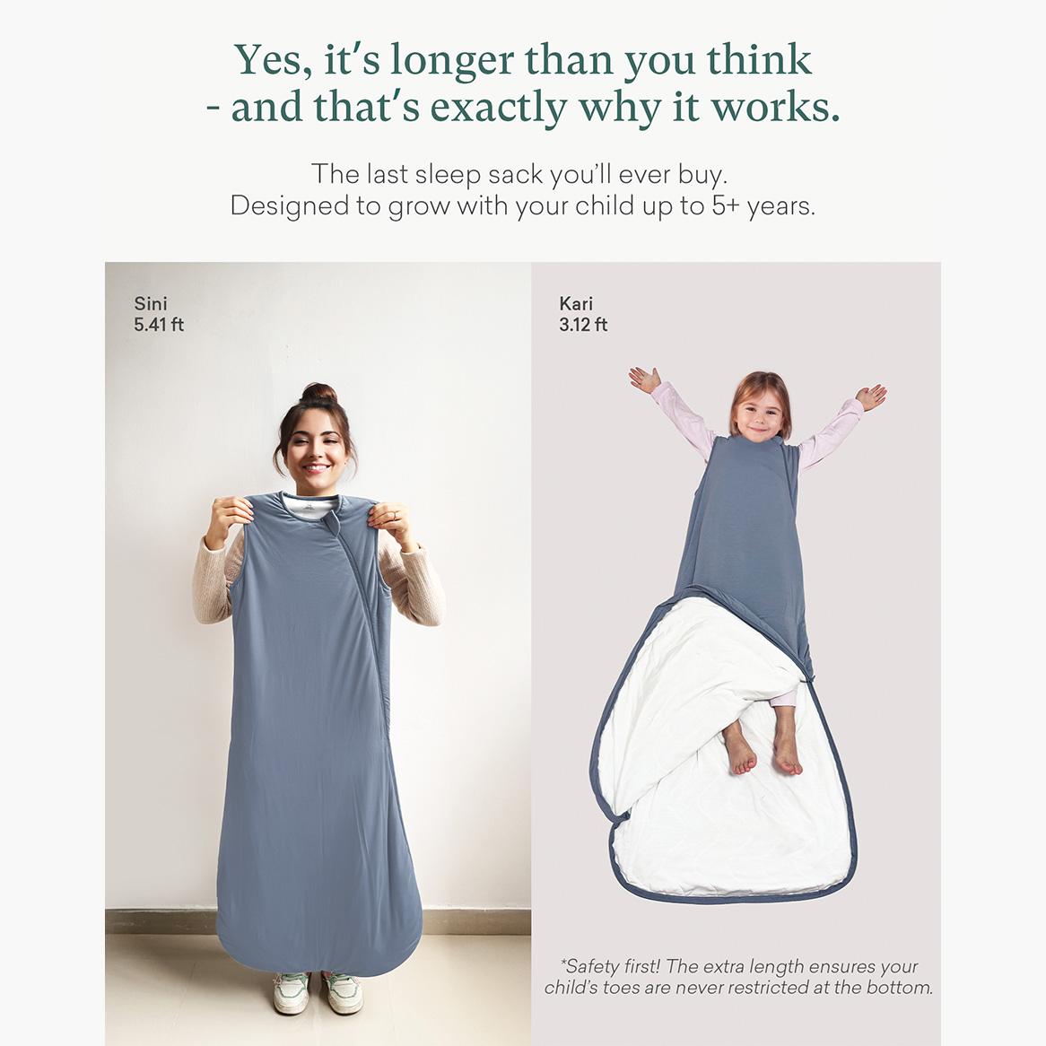 PurComfy Supersoft Toddler Sleep Sack 0.5/1.0/2.5 TOG, Premium Bamboo Viscose 2-Way Zipper for Cooling & Cozy Sleepwear for 15-48months, Unisex  Infant Toddler Wearable Sleeping Clothes