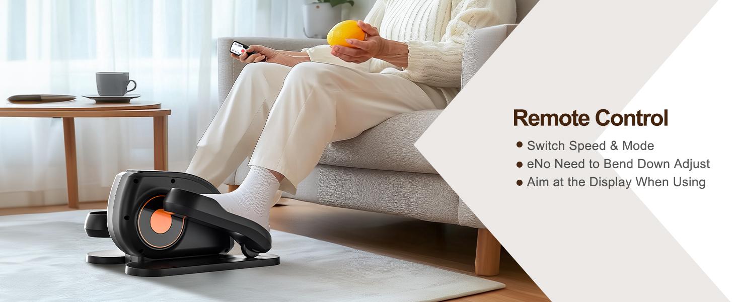 Under-Desk Mini Elliptical - Quiet Operation with Adjustable Speed Levels, Digital LED Display, Compact Design for Home & Office Use Under-Desk Mini Elliptical - Quiet Operation with Adjustable Speed Levels, Digital LED Display, Compact Design for Home & Office Use