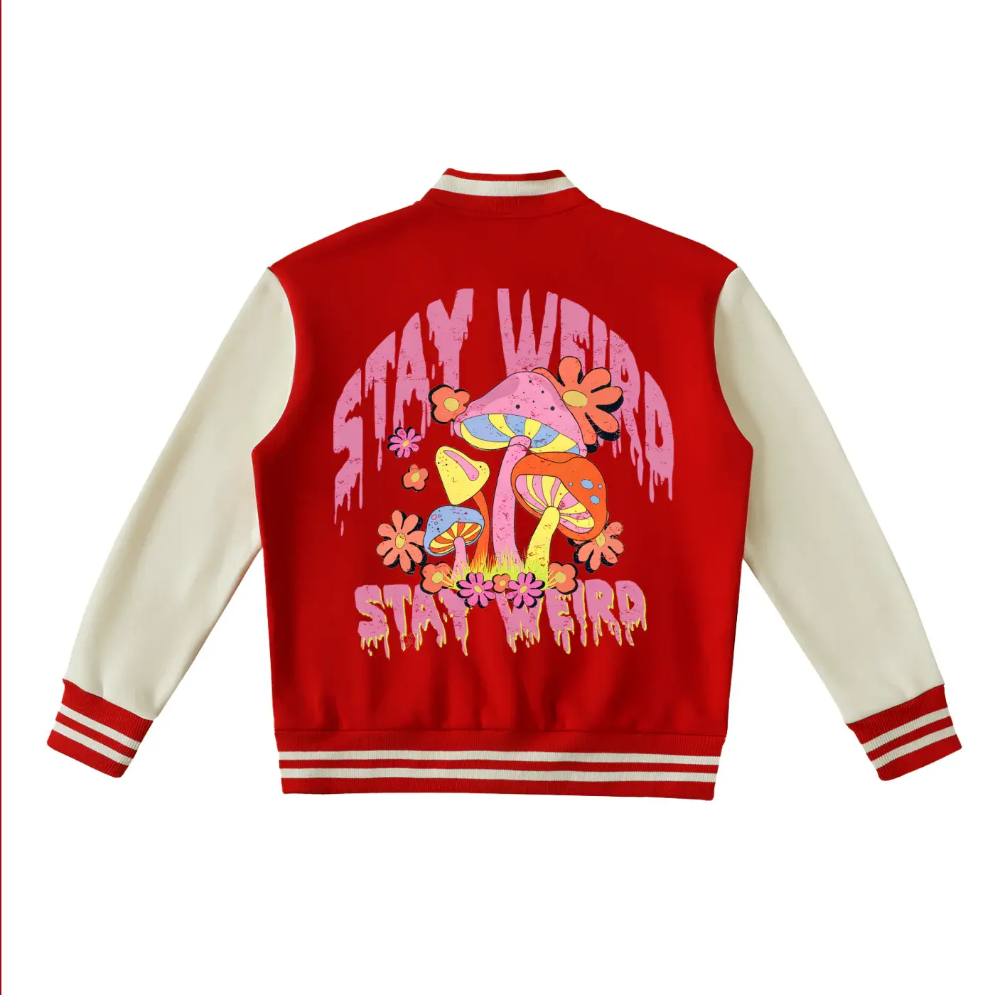 Two-Tone Fleeced Varsity Jacket Two-Tone Fleeced Varsity Jacket