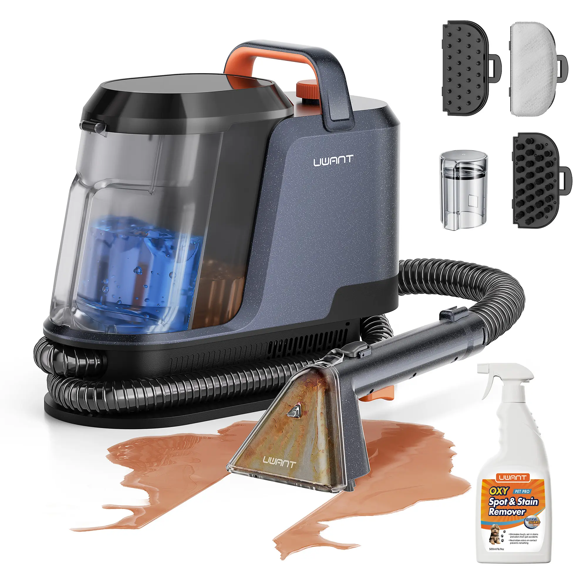 UWANT Portable Carpet Cleaner Machine ZY - Powerful Handheld Vacuum with 18000pa Suction, Deep Cleaning & Water Extraction for Area Rug, Home & Car Upholstery, Lightweight,back to school,back to school haul