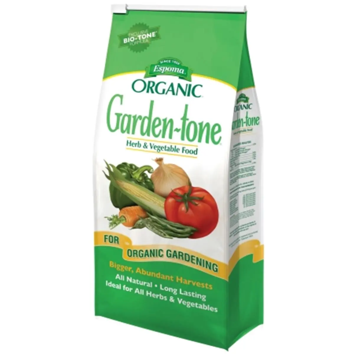 Espoma GT18 18 lbs Premium Natural Garden Fertilizer - Organic Soil Activator, Garden Soil for Vegetables, Herb Food, Contains Bio-Tone, Proprietary Beneficial Microbe Blend, Boosts Plant Growth, Superior Plant Growth for All Vegetables