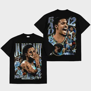 Ja Morant Premium Cotton T-shirt, Ja Fans T-Shirt, Grizz Nation Fans Clubs T-Shirt, Basketball Graphic T-Shirt, Basketball Lover Gift, Basketball Game Day Outfit.