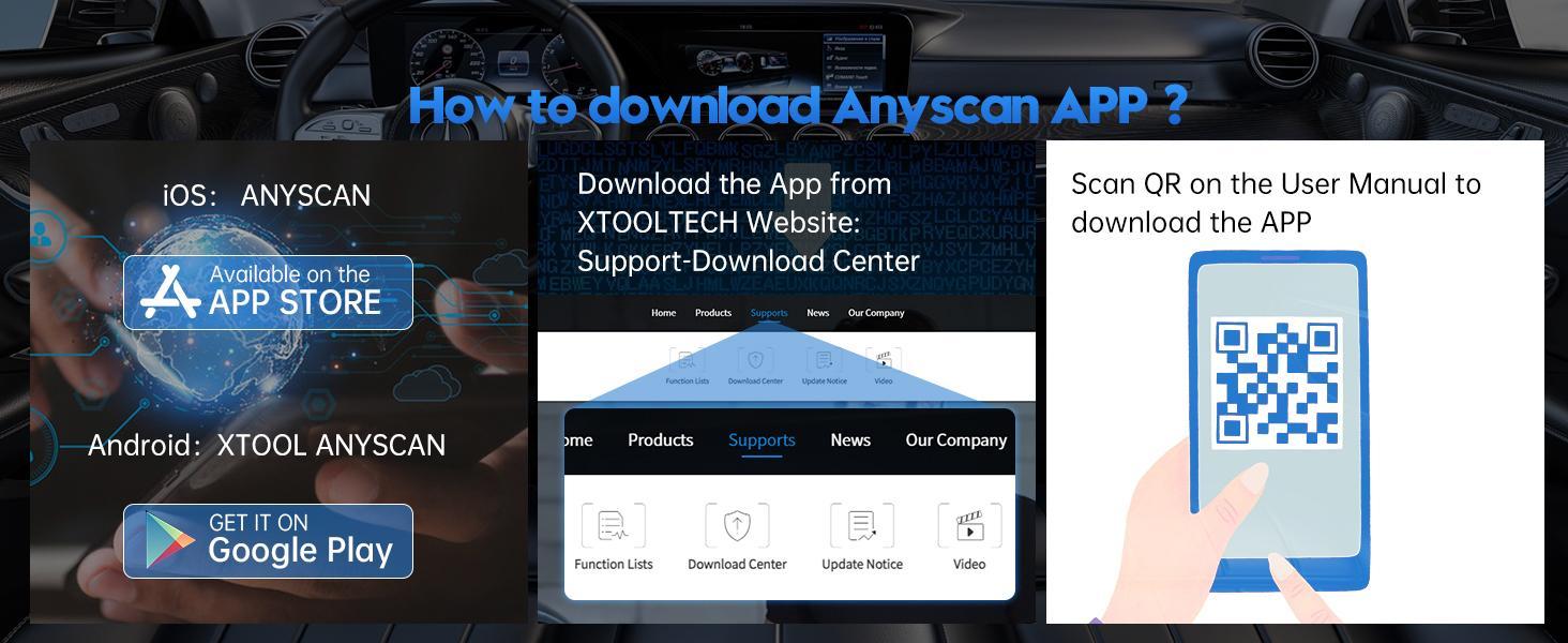 XTOOL A30M Bluetooth OBD2 Scanner: Bidirectional All-System Diagnostic Tool with 26+ Resets & Free Updates fathersdaygift