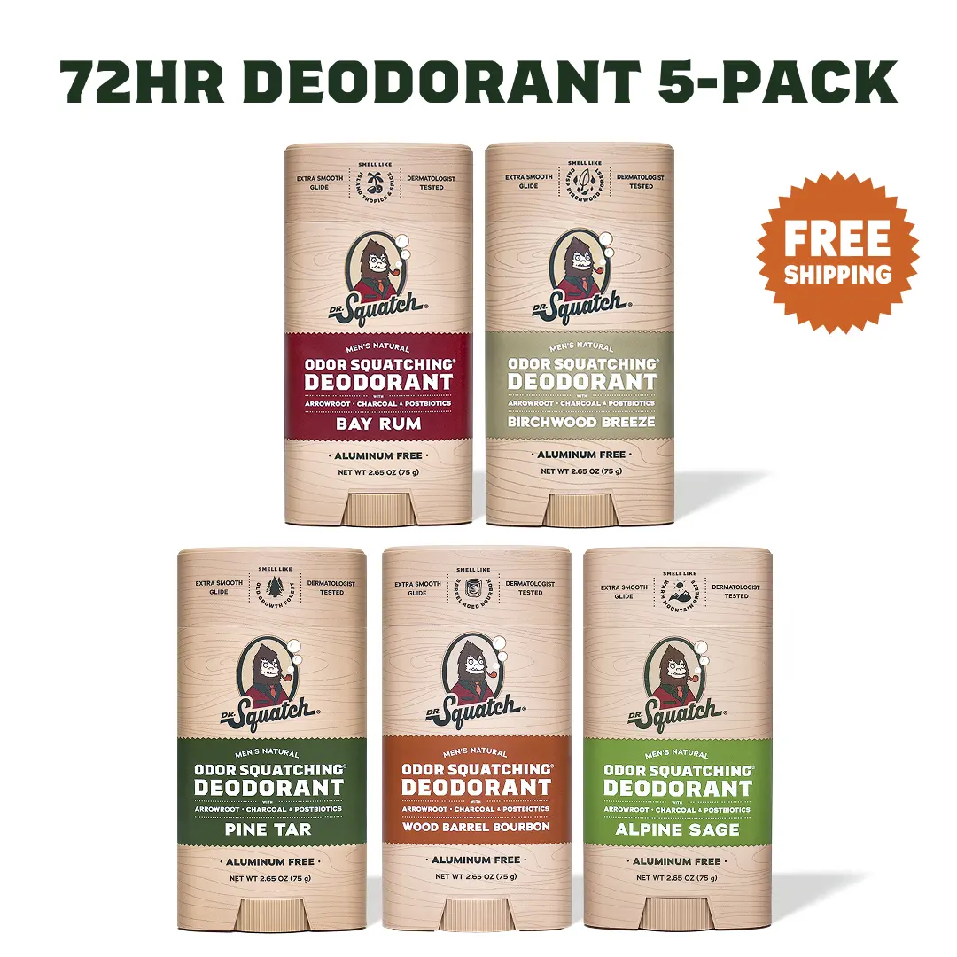 Woodsy Deodorant 5-Pack