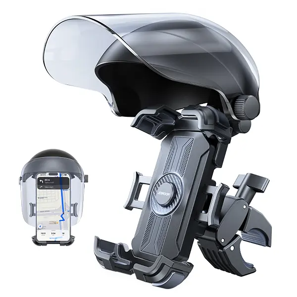 JOYROOM Motorcycle Phone Mount Holder, [NO.1 Sunshade& Rainproof] Phone Holder for Motorcycle ATV Scooter, [1s Quick Lock] Handlebar Phone Mount for iPhone 17 16 15 Pro Max S25, More 5.4-7" Phones summerwins