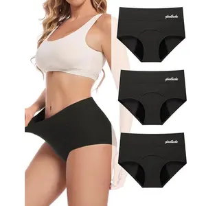 Period Underwear for Women Heavy Flow – Leakproof Cotton Menstrual Panties 3 Pack (Runs small. Size up)