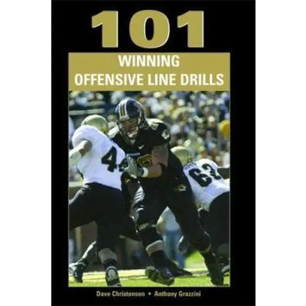 Used Good Condition Football Training Tutorial Book - 101 Winning Offensive Line Drills by Dave Christensen (Paperback, 122pp, Very Good, English)