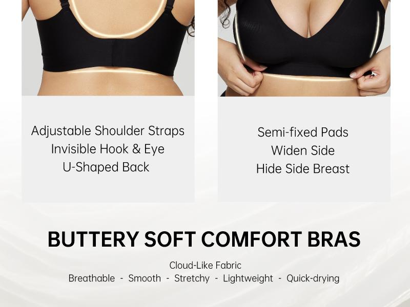 Vertvie｜BLAIR Deep-V Wireless Bra, Jelly Bras, Natural Lift & Clean Confidence