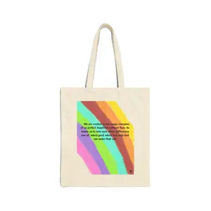 Faith Inspired Cross Scripture Tote | Cotton Canvas Tote Bag