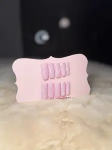 Bubblegum Pink Marble Press On Nails