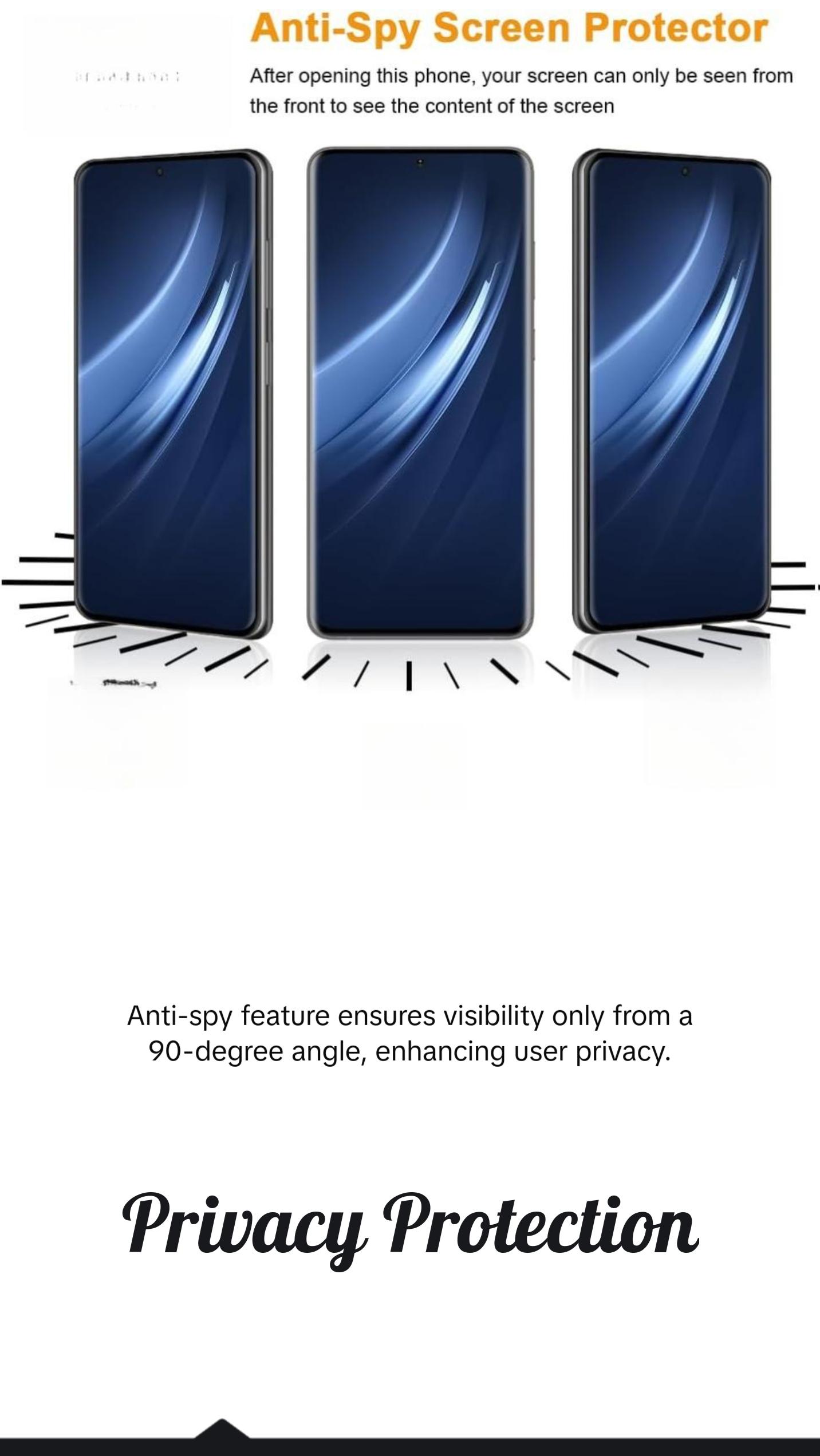 2+2 Pack Galaxy S21 Ultra Privacy Screen Protector and Camera Lens Protector,9H Hardness Tempered Glass, 3D Full Coverage, Fingerprint Unlock, Easy to Install for Galaxy S21 Ultra 6.8 Inch Protection Protective