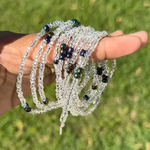 Galaxy Drop tie on waist beads