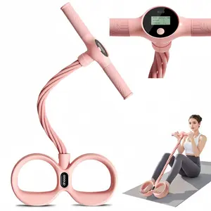 Smart Foot Pedal Puller, 6-Tube Elastic, Natural Latex Resistance Rope, Suitable for Abdomen/Waist/Arm/Leg Stretching and Shaping Training, Pilates, Yoga, Fitness Shaping, Christmas gifts & New Year's gifts