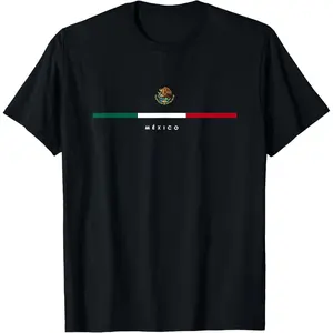 Cotton Graphic Tees Streetwear Gifts mexico mexican flag mexican independence day T-Shirt