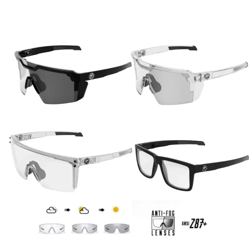Photochromic Z87+ Polarized Safety glasses,Sunglasses for Men & Women Oversized Vintage UV400 Y2K Aviator Eyewear Ideal for Fishing, Golf, Cycling, Driving, and Sports Blue Light anti blue  prescription friendly  stylish Large Retro UV400 y2k