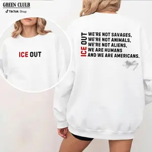 Retro Before I say thanks to god, I’m going to say, I.C.E out 2 Side T-Shirt, Political Activist T-Shirt, Immigrant Rights, 90s Style swears Top