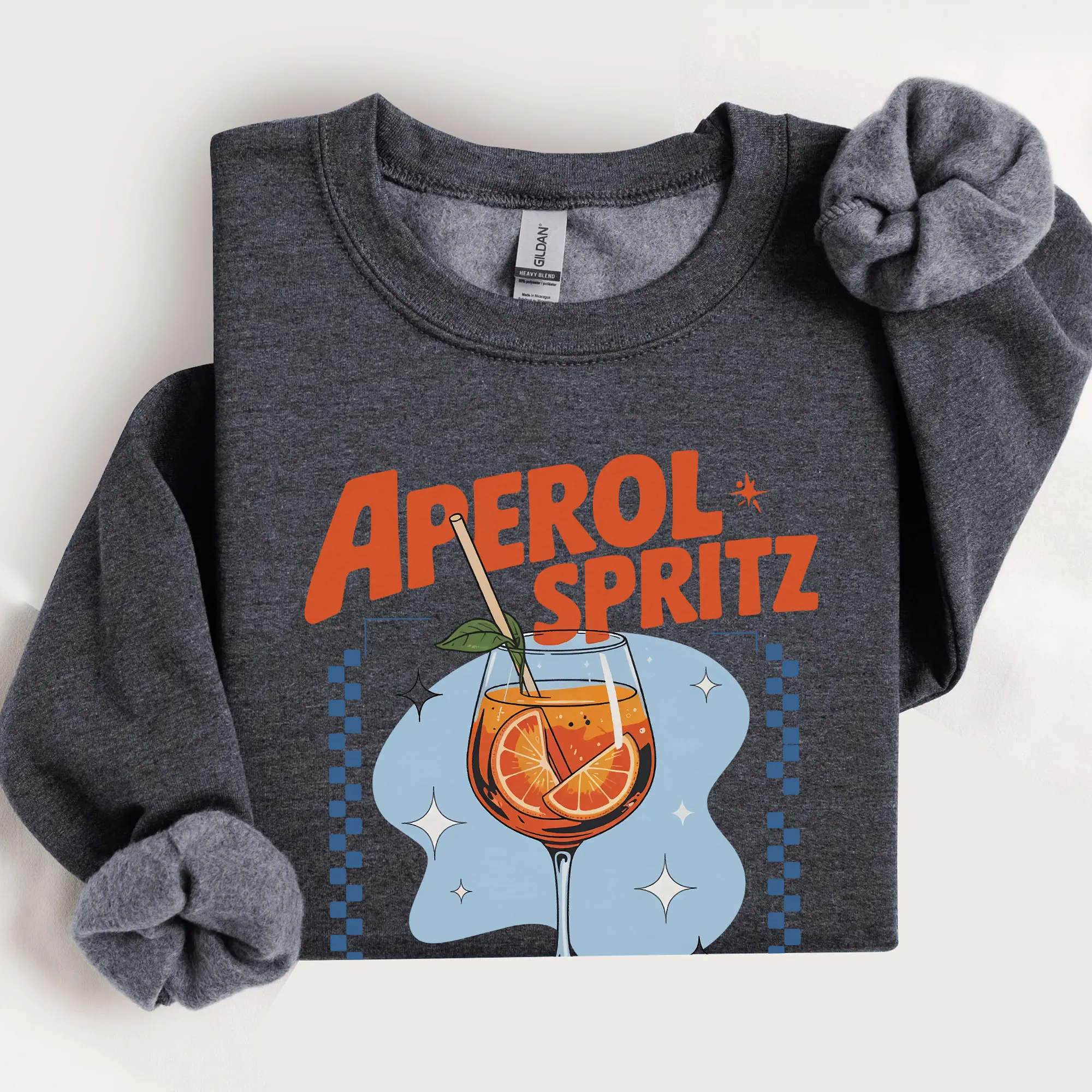 Aperol Spritz Sweatshirt, Orange Skies Aperol Vibes Tee, Funny Aperol Spritz Shirt, Summer Cocktail Shirt, Aperol Vibes Shirt