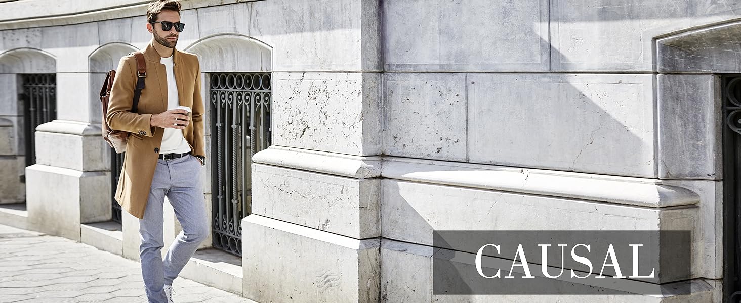 G Gradual Men's Stretch Golf Joggers with 3 Pockets Slim Fit Sweatpants Work Dress Casual Pants for Men with Belt Loops SpringStatements