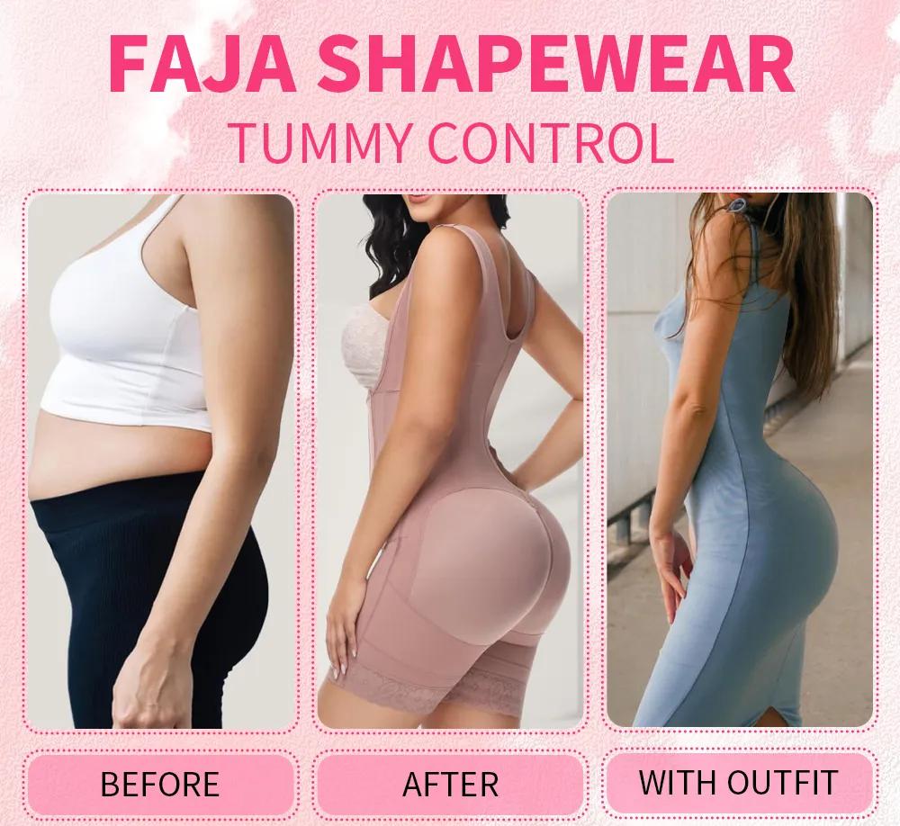 Curvyfaja Women's Tummy Tucking Hip Lifting Shapewear Hip Lifting Seamless Underwear Cotton Fabric
