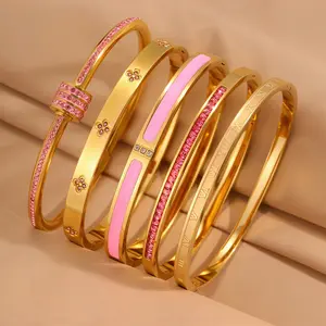 A Valentine’s Day 5-piece set of stylish wrist accessories for your loved one. Classic design, elegant stainless steel bracelet set, fashionable layered bracelet set. Perfect for everyday wear and special occasions.