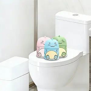 Toilet Tank Cleaner Set with Ocean Jasmine & Peach Scent 3 Bottles for 9 Months Use Powerful Tablets for Household Odor Control Stain Removal Bowl Cleaner