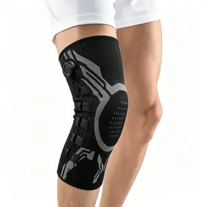 Knob Knee Brace for Knee Support, Adjustable Compression Sleeve with Patella Gel Pad, Side Stabilizers, Breathable Fabric for Sports & Daily Wear