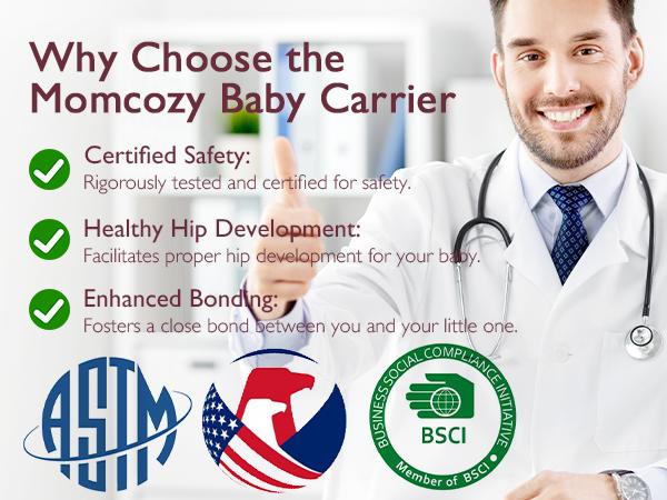 Momcozy Baby Wrap Carrier, All in 1 Original Breathable Baby Sling Lightweight Hands Free Baby Slings Adjustable Baby Carriers for Newborn up to 50 lbs