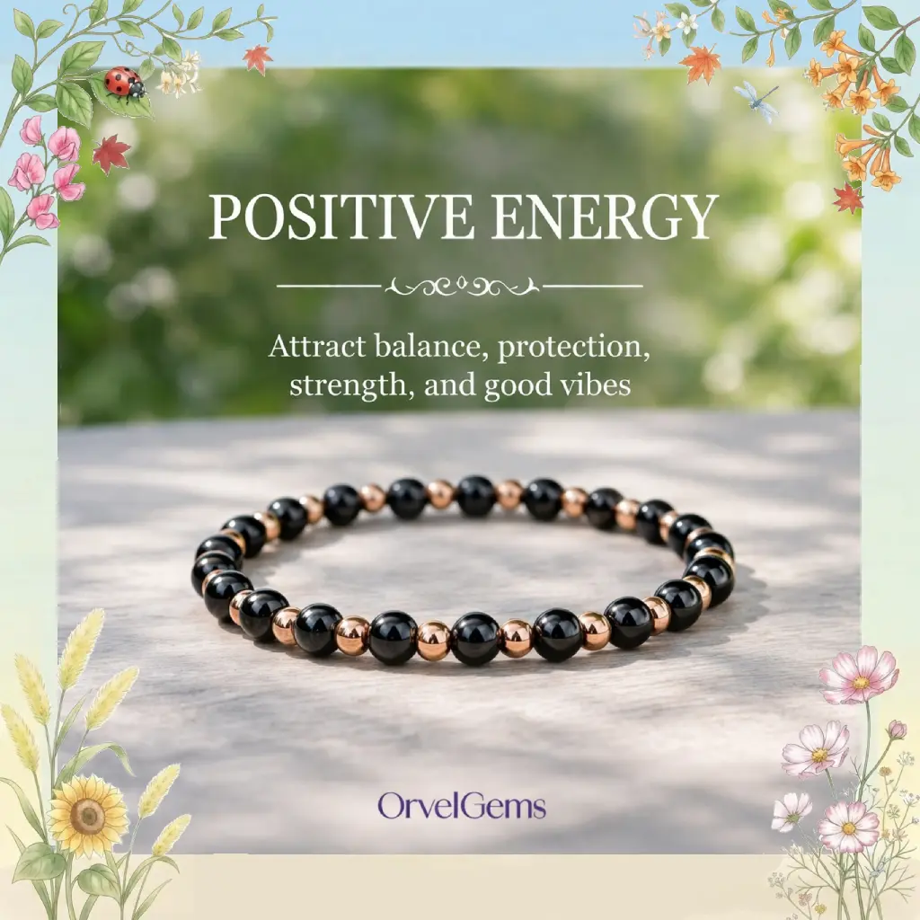Copper Magnetic Bracelet for Women & Men – 3500 Gauss Magnet Beads with Hematite | Adjustable Magnetic Bracelet | Wealth Attraction & Energy Protection Jewelry