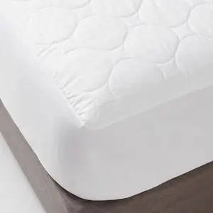 King Waterproof Quilted Mattress Pad - Room Essentials: Microfiber, Fits 15" Depth, OEKO-TEX Certified King Waterproof Quilted Mattress Pad - Room Essentials: Microfiber, Fits 15" Depth, OEKO-TEX Certified