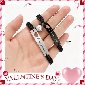 Magnetic Personalized Couple Bracelet Couple Bracelets Set Mutual Attraction Gift for Men Women Bracelets for Women Men,Custom Matching Set Gifts for Lover