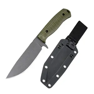 BM539GY outdoor fixed-blade knife with K sheath, bushcraft/outback knife, integrated spine design, high-end outdoor tool, G10 handle, EDC survival tool, gift for men, Valentine’s Day gift