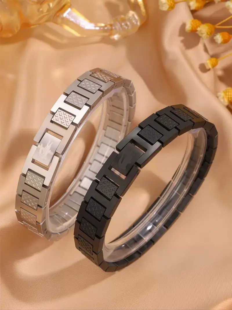 Fashionable Stainless Steel Bracelet, Fashion Jewelry for Party, Daily Clothing Decor, Trendy All-match & Exquisite Jewelry for Birthday Gift, Adjustable Slider Bracelets, Stainless Steel Wrist, Trendy Jewellery Accessories