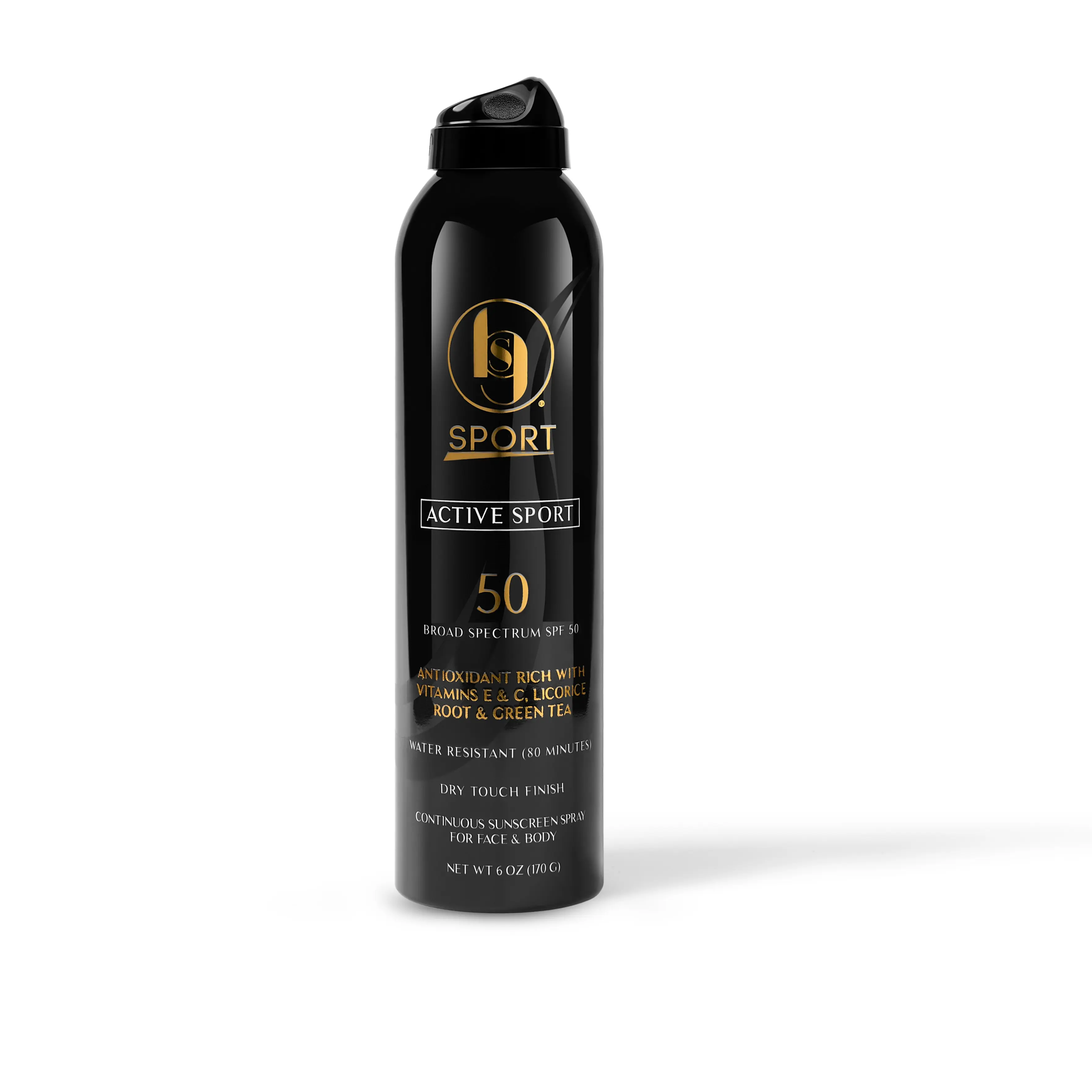 Black Girl Sunscreen Active Sport SPF 50 Spray - Beauty Products, Self Care Products, Body Care Sunblock with Green Tea, Licorice Root, Vitamin C, Bright, Lightweight, Hydrating for All Skin Types, Redness-Relief, Daily Facial UV Protection