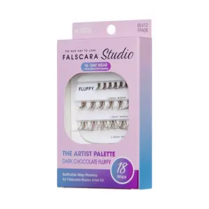 FALSCARA Studio Lash Palette - Dark Chocolate Fluffy - 18 Wisps