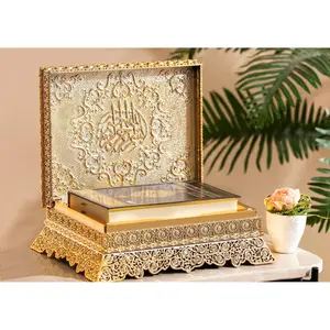 Boxed Quran with Gift Box - Includes Gift Box for Special Occasions Set godisgood bookshelf bookshelf decor shelf book nook Arabic Wedding gift Turkish Woody