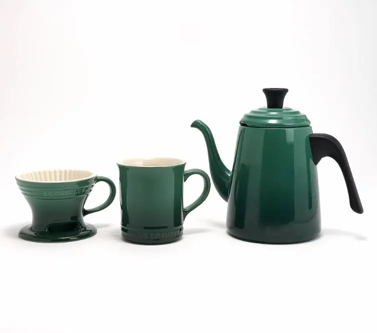 Le Creuset Pour-Over Gooseneck Kettle w/ Cone & Mug Set